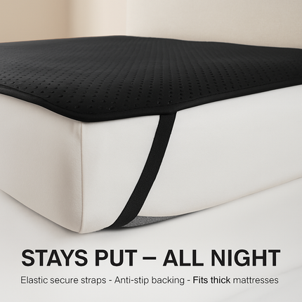 Grounding Mat for Bed with 15ft Cord – Sleep & Pain Relief
