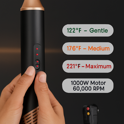 5-in-1 Hot Air Styler: Dryer, Straightener & Curler