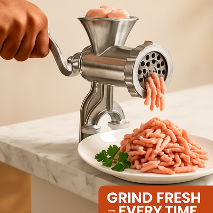 Manual Meat Grinder - Hand Operated Mincer for Home Use