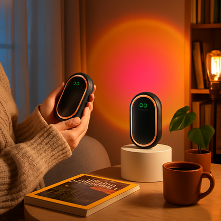 Rechargeable Hand Warmer with 3 Heat Settings & Display