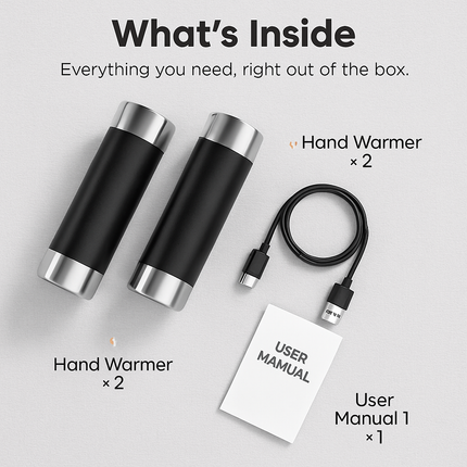 Split-Magnetic Hand Warmer & Portable Power Bank
