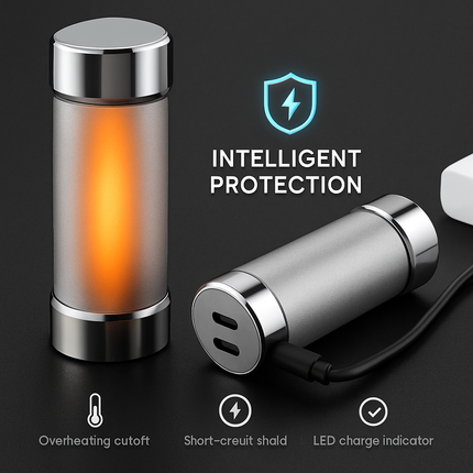 Split-Magnetic Hand Warmer & Portable Power Bank