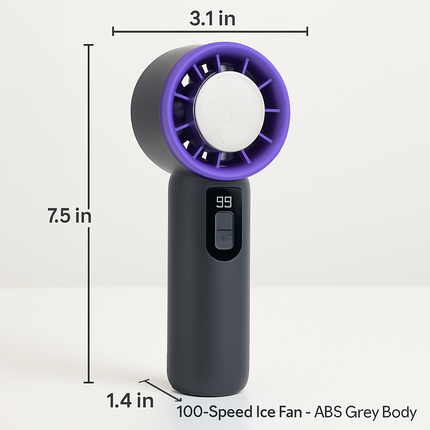 Handheld Fan with Ice Cooler: Powerful Portable Cooling