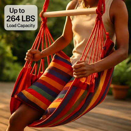 Hammock Hanging Chair Canvas Porch Patio Swing Seat
