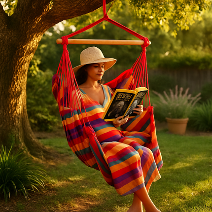 Hammock Hanging Chair Canvas Porch Patio Swing Seat