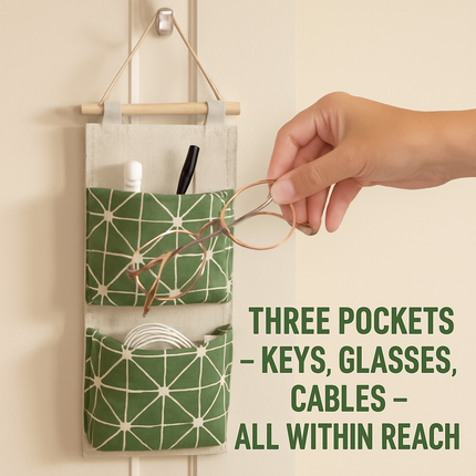 Wall-Mounted Storage Bag for Door and Closet Organizer