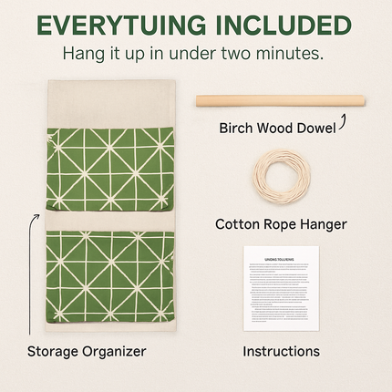 Wall-Mounted Storage Bag for Door and Closet Organizer