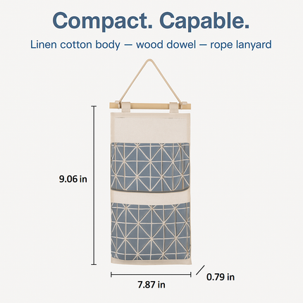 Wall-Mounted Storage Bag for Door and Closet Organizer