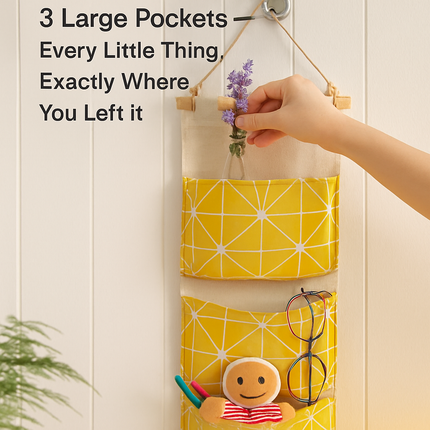 Wall-Mounted Storage Bag for Door and Closet Organizer