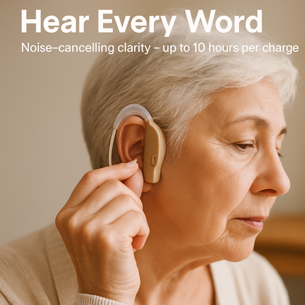 Digital Ear Hearing Aid Kit - Clear, Everyday Use