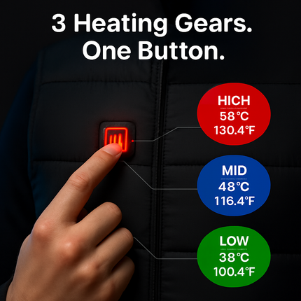 Heat Jacket Vest for Winter Outdoor Wear