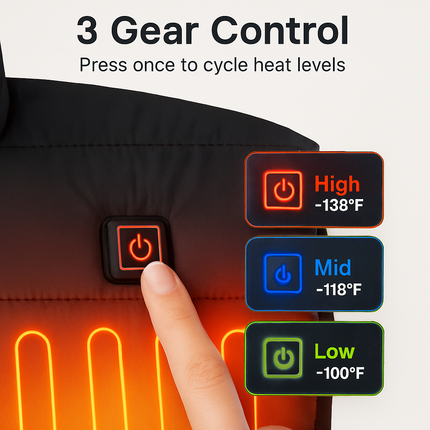 Heat Jacket Vest for Winter Outdoor Wear
