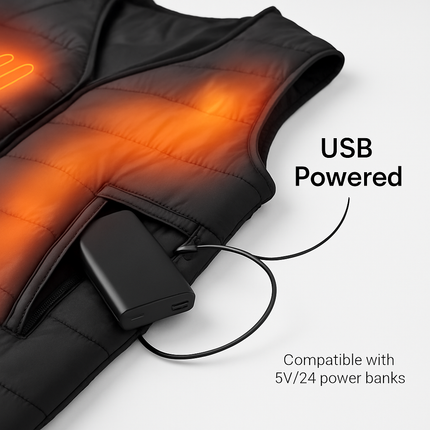 Heat Jacket Vest for Winter Outdoor Wear