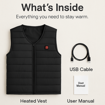 Heat Jacket Vest for Winter Outdoor Wear