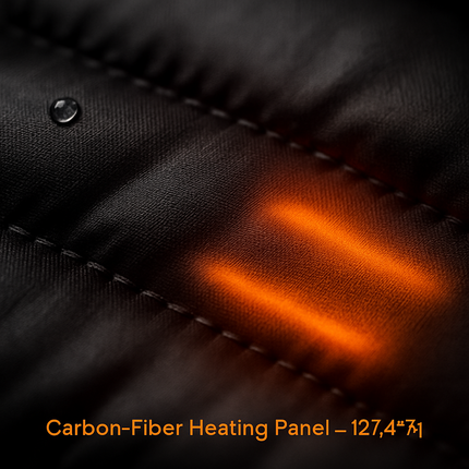 Heated Jacket - Lightweight Hooded Coat for Winter Warmth
