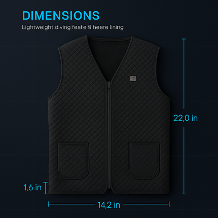 Heat Jacket Vest with 5 Heating Zones for Winter Comfort