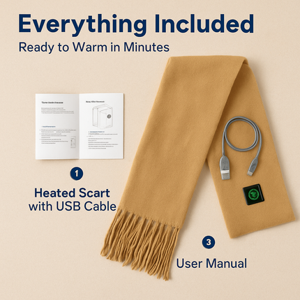Electric Heated Scarf for Winter Warmth & Comfort