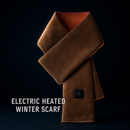 Electric Heated Winter Scarf USB Heating Neck Wrap Unisex Heated Neck Shawl Soft Warm Scarves with 3 Heating Modes for Outdoor Cycling Skiing Skating