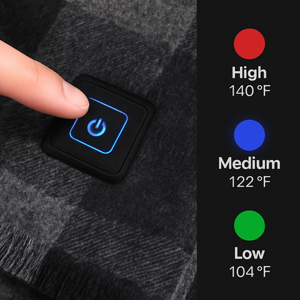 Electric Heated Winter Scarf USB Heating Neck Wrap Unisex Heated Neck Shawl Soft Warm Scarves with 3 Heating Modes for Outdoor Cycling Skiing Skating