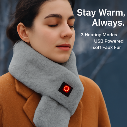 Electric Heated Scarf with USB Power - Unisex