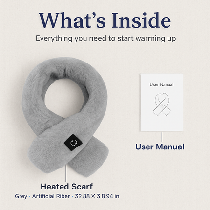 Electric Heated Scarf with USB Power - Unisex