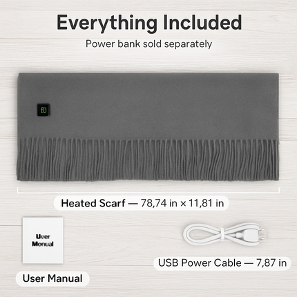 Electric Heated Scarf for Winter Warmth & Comfort
