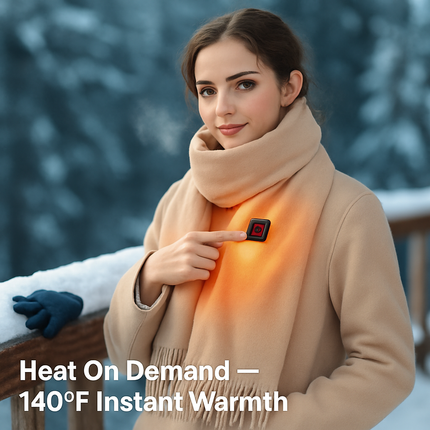 Electric Heated Scarf for Winter Warmth & Comfort