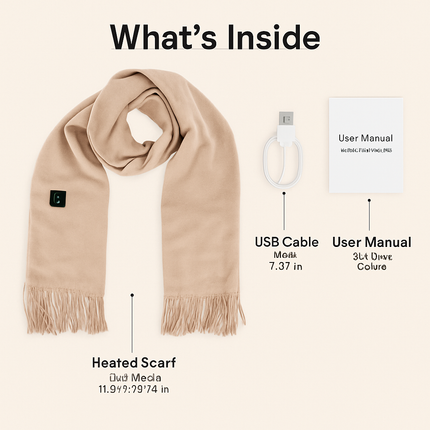 Electric Heated Scarf for Winter Warmth & Comfort