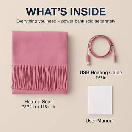 Electric Heated Scarf for Winter Warmth & Comfort