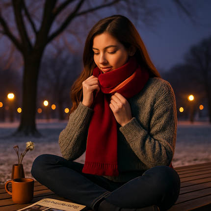Electric Heated Winter Scarf USB Heating Neck Wrap Unisex Heated Neck Shawl Soft Warm Scarves with 3 Heating Modes for Outdoor Cycling Skiing Skating