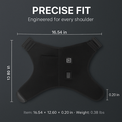 Heated Shoulder Brace with 3-Level Heating for Pain Relief
