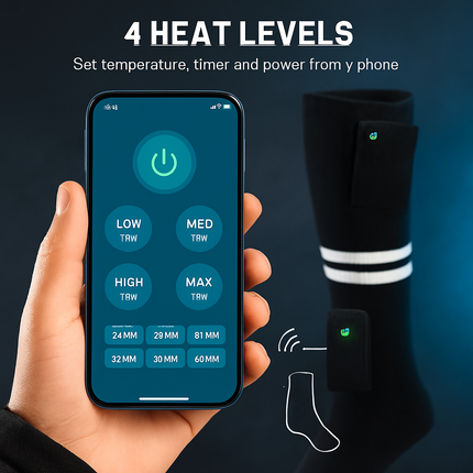 Heated Socks with APP Control and Battery Pack