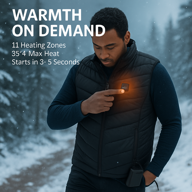 Heated Vest with USB Heating for Men & Women, 3 Levels