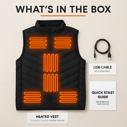 Heated Vest with USB Heating for Men & Women, 3 Levels