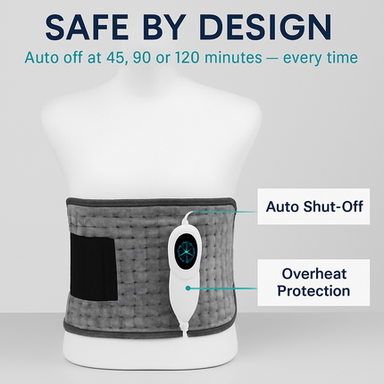 Electric Heating Pad with Adjustable Temperature & Timer