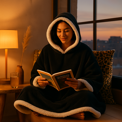 Hoodie Blanket Wrap: Cozy Wearable Robe with Pockets