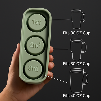 Ice Cube Tray for Cups - Hollow Cylinder Molds
