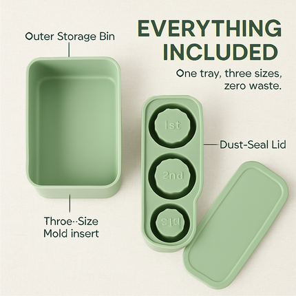 Ice Cube Tray for Cups - Hollow Cylinder Molds