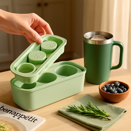 Ice Cube Tray for Cups - Hollow Cylinder Molds