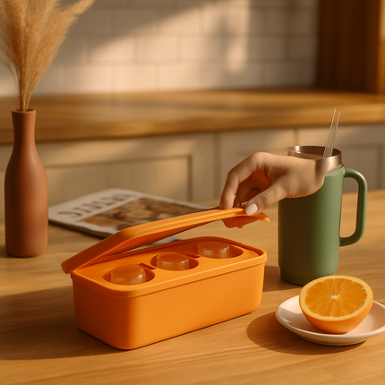 Ice Cube Tray for Cups - Hollow Cylinder Molds