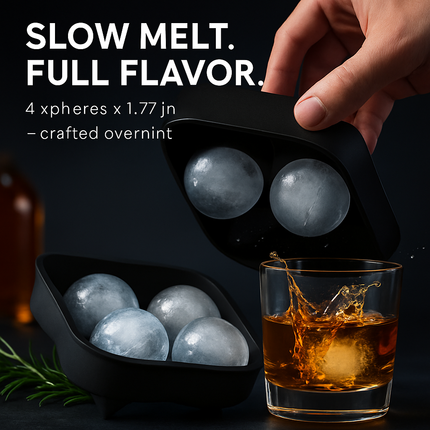 Sphere Ice Ball Maker Mold Silicone Ice Tray