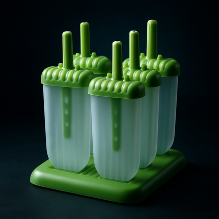 Popsicle Molds 6-Cavity Reusable Ice Pop Maker