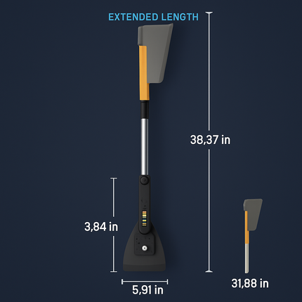 3-in-1 Car Snow Removal Shovel with Lights