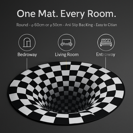 3D Visual Floor Area Mat Illusion Rug Doormat