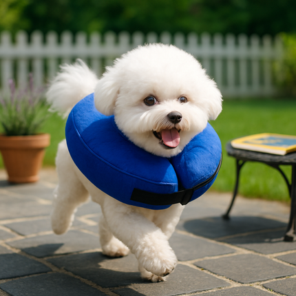 Inflatable Pet Collar for Wounds, Adjustable Comfort