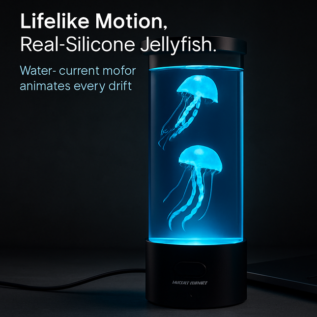 Jellyfish Lava Lamp Multi-Color Mood Light Desk Lamp