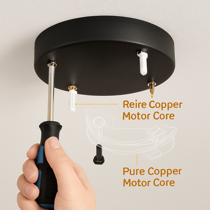 Ceiling Fan with Light Round Pendant Lamp