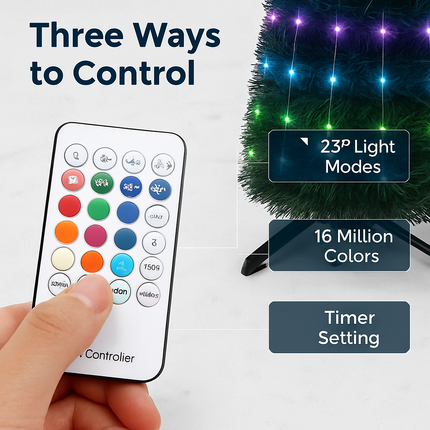 Collapsible Christmas Tree Lights with Remote App Control