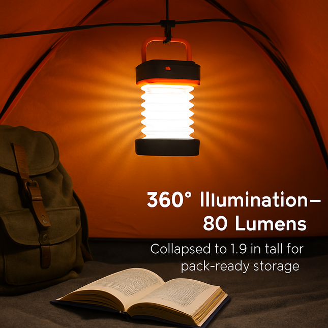 Solar Camping Lantern Collapsible Tent Lamp