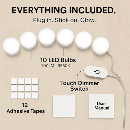 Vanity Mirror Lights Kit for Makeup - Elegant Home Use